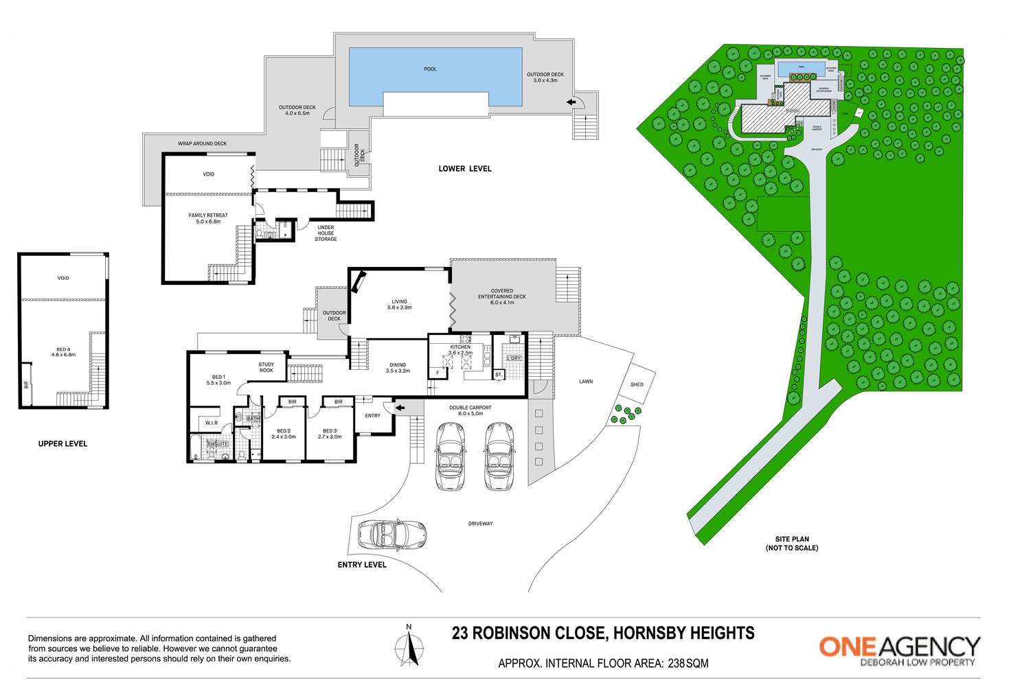 Floorplan of Homely house listing, 23 Robinson Close, Hornsby Heights NSW 2077