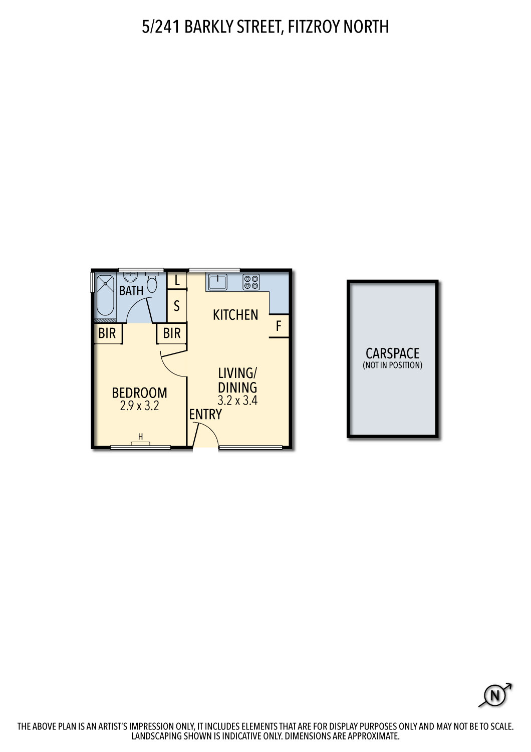 Floorplan of Homely apartment listing, 5/241 Barkly Street, Fitzroy North VIC 3068