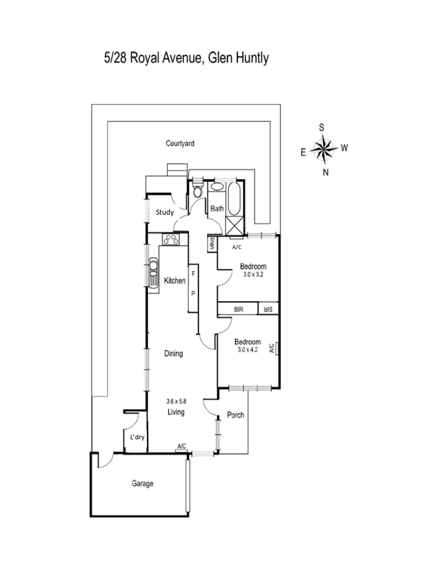 Floorplan of Homely unit listing, 5/28 Royal Avenue, Glen Huntly VIC 3163