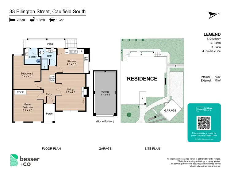 Floorplan of Homely house listing, 33 Ellington Street, Caulfield South VIC 3162