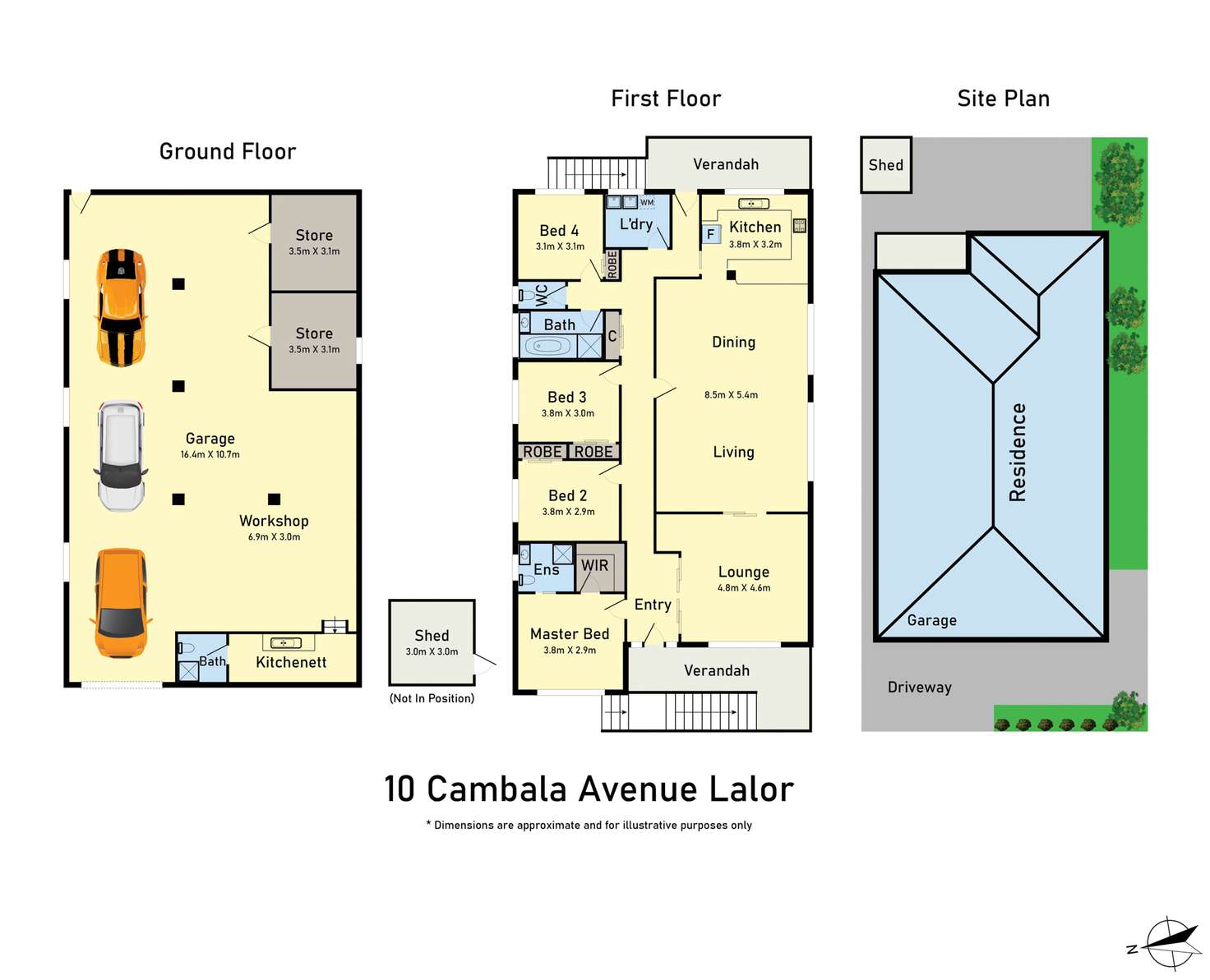 Floorplan of Homely house listing, 10 Cambala Avenue, Lalor VIC 3075