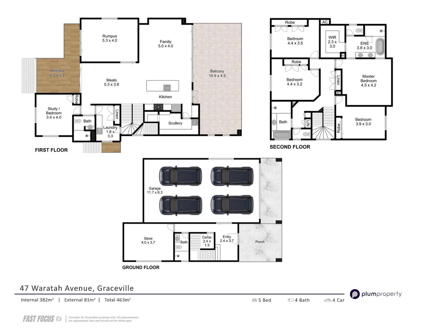 Floorplan of Homely house listing, 47 Waratah Avenue, Graceville QLD 4075