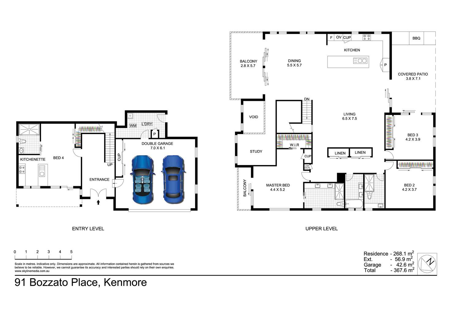 Floorplan of Homely house listing, 91 Bozzato Place, Kenmore QLD 4069