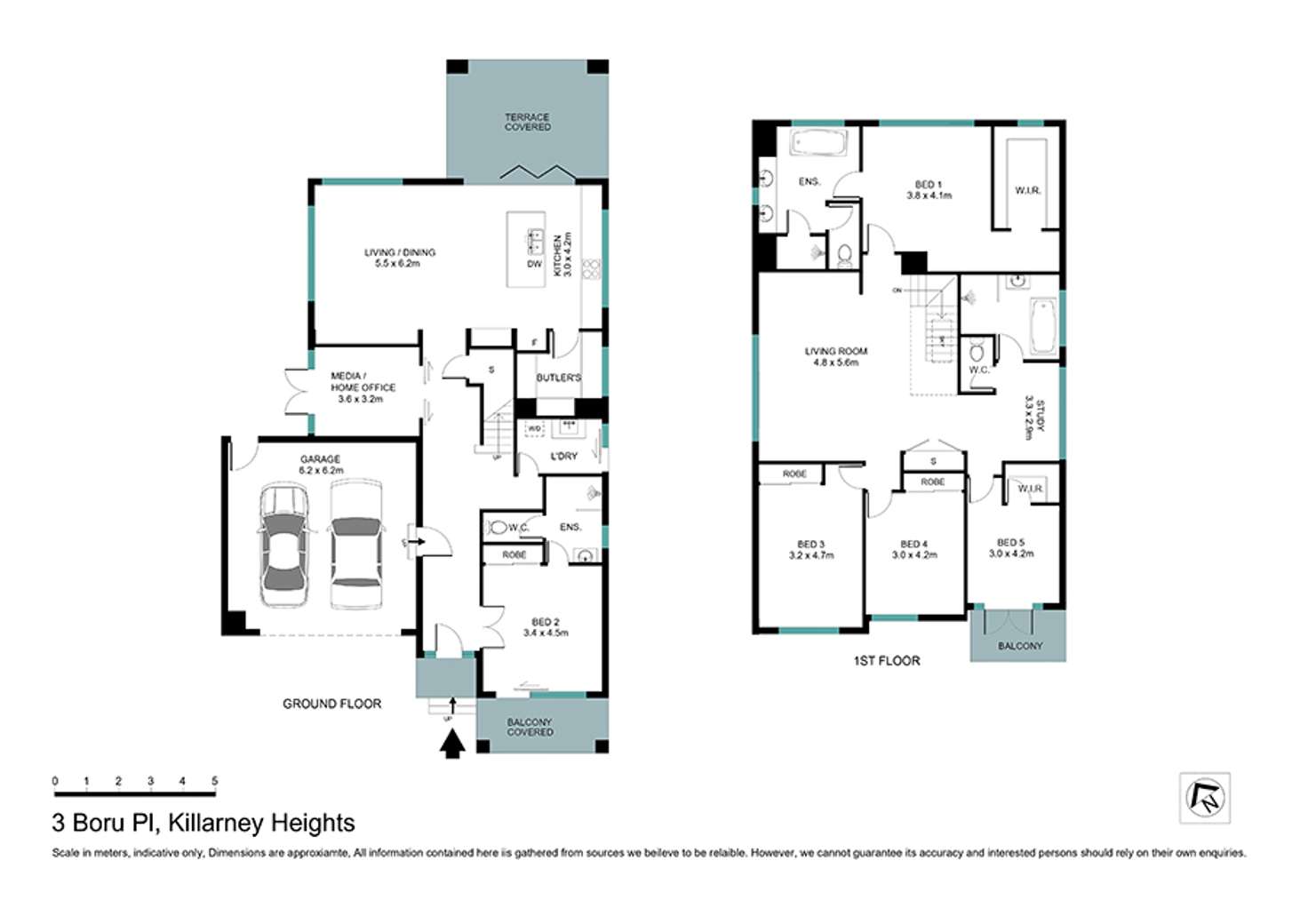 Floorplan of Homely house listing, 3 Boru Place, Killarney Heights NSW 2087
