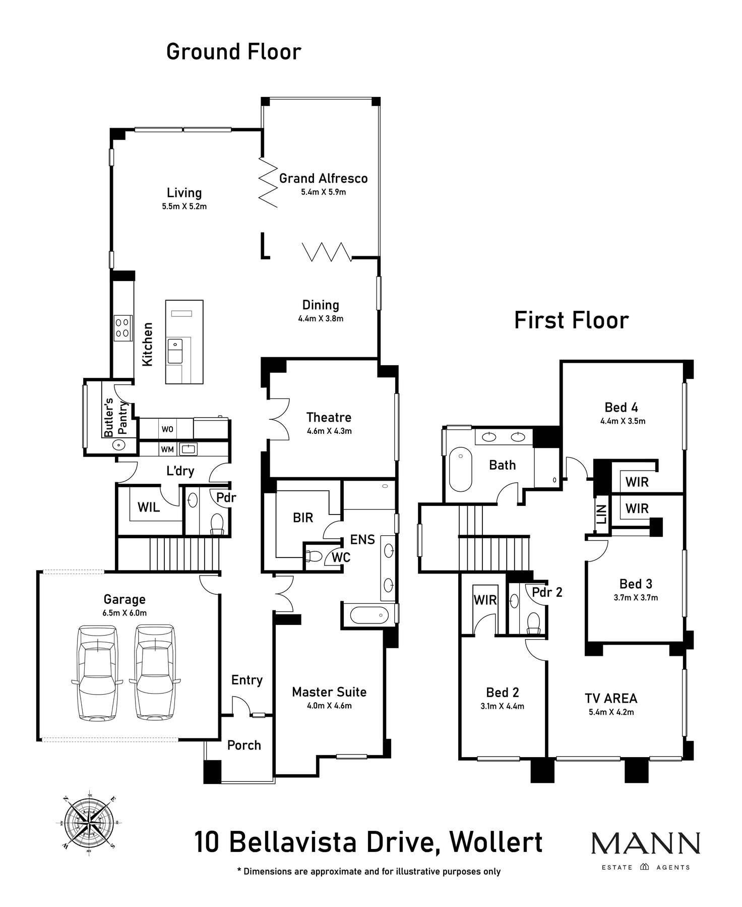 Floorplan of Homely house listing, 10 Bellavista Drive, Wollert VIC 3750