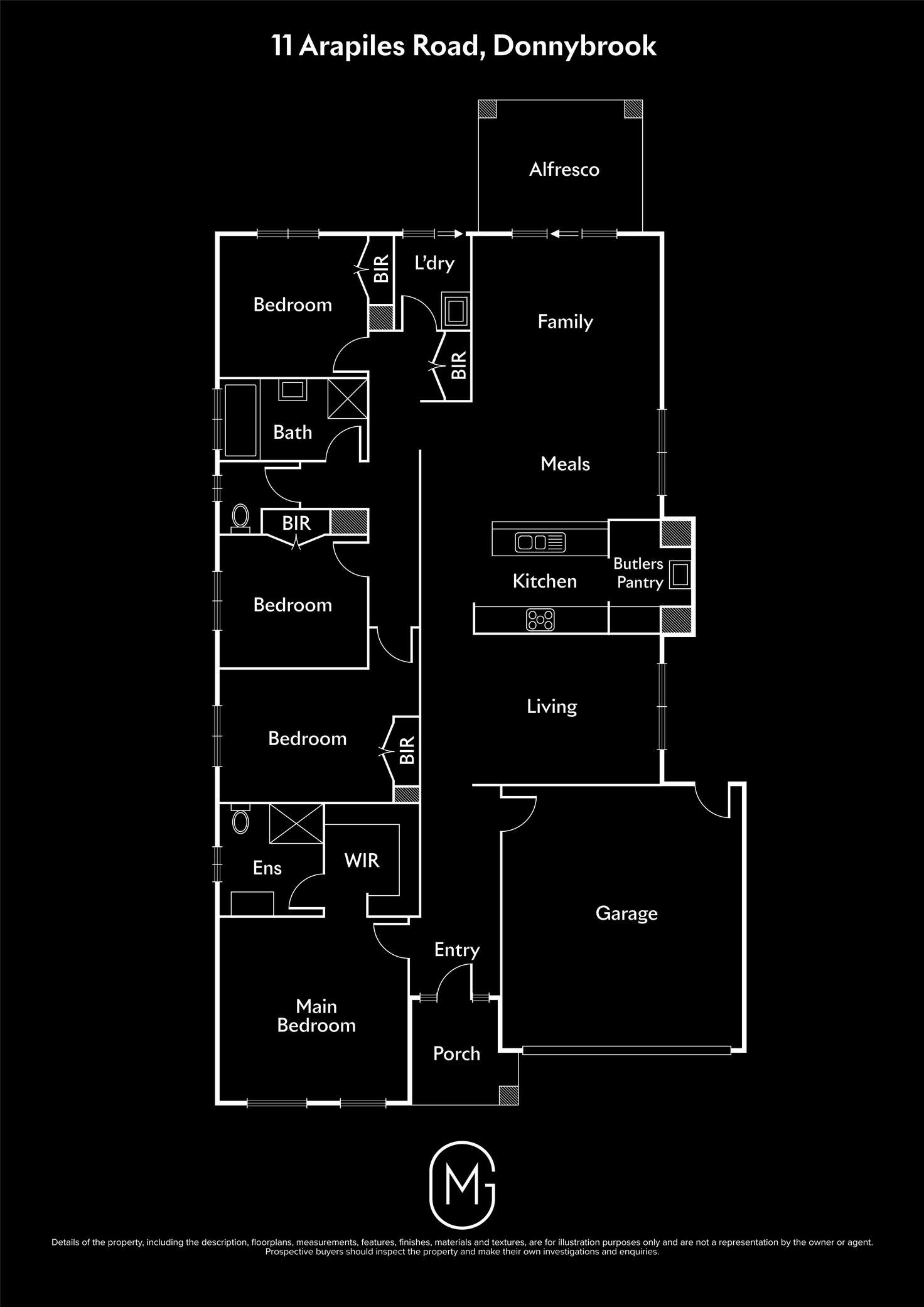 Floorplan of Homely house listing, 11 Arapiles Road, Donnybrook VIC 3064