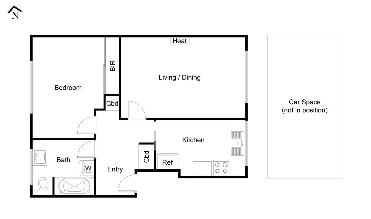 Floorplan of Homely apartment listing, 5/67 Denham Street, Hawthorn VIC 3122