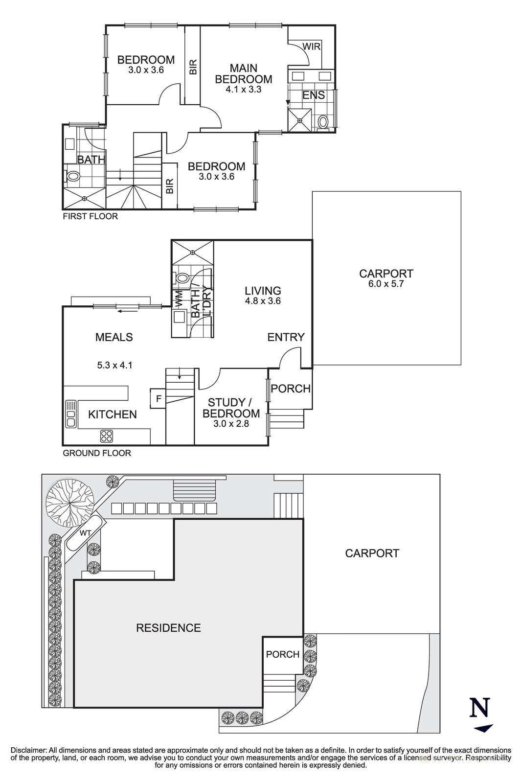 Floorplan of Homely townhouse listing, 2 & 4/136 Parker Street, Templestowe VIC 3106