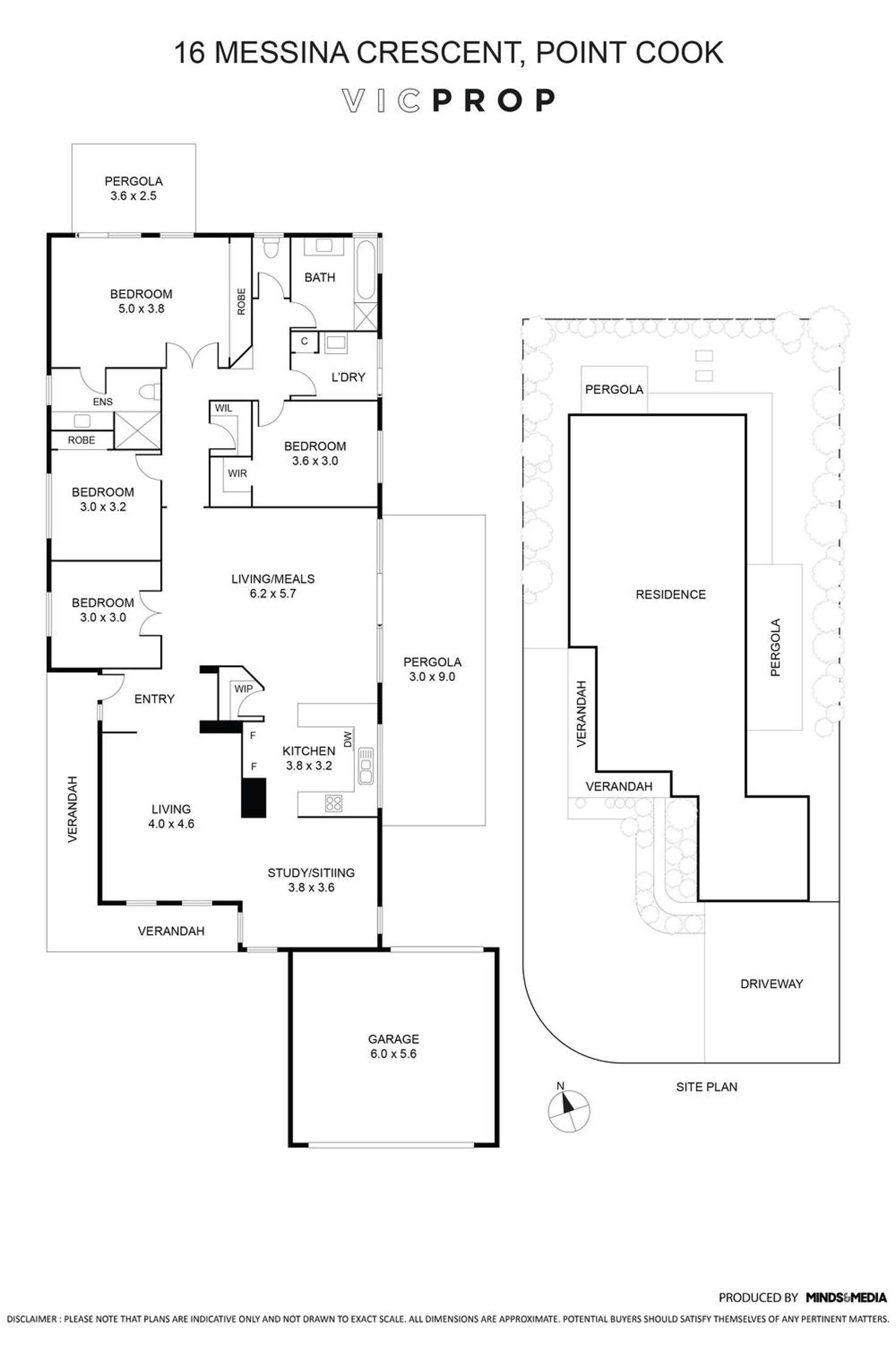 Floorplan of Homely house listing, 16 Messina Crescent, Point Cook VIC 3030