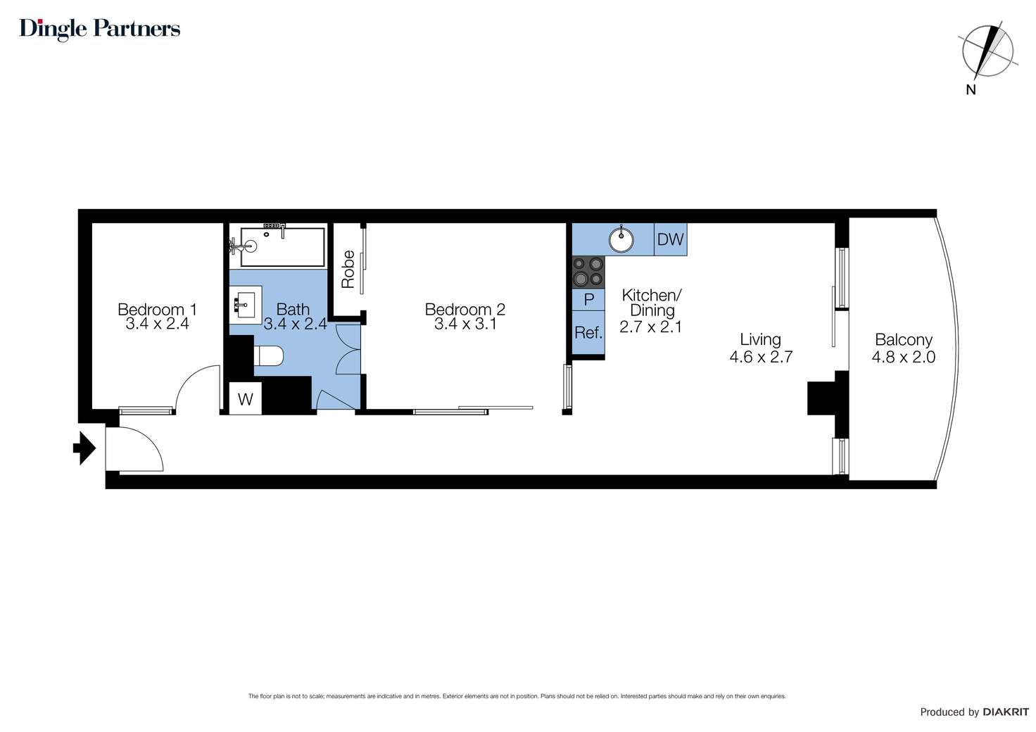 Floorplan of Homely apartment listing, 708/233 Collins Street, Melbourne VIC 3000