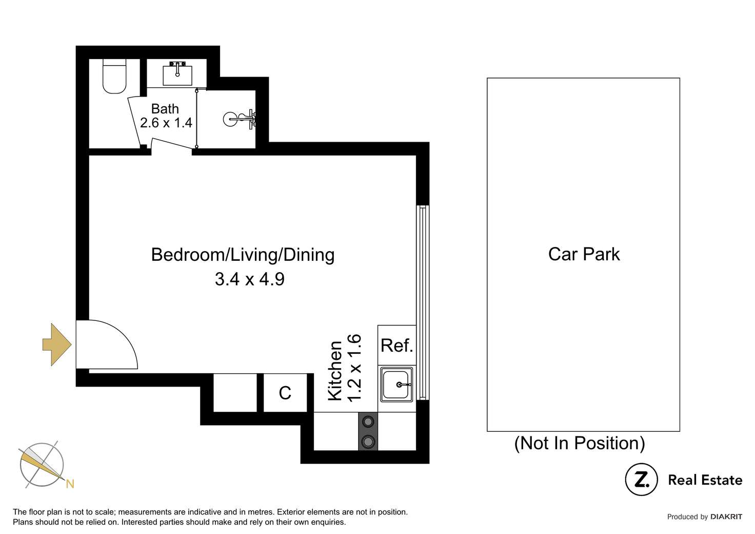 Floorplan of Homely apartment listing, 11/1 Acland Street, St Kilda VIC 3182