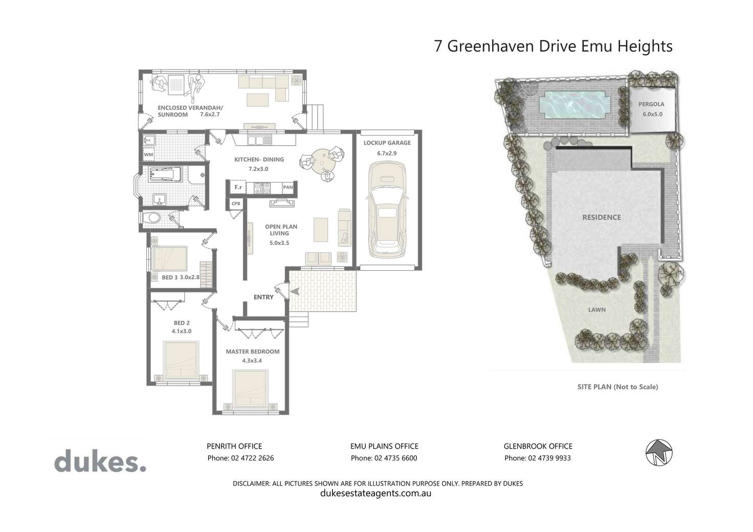 Floorplan of Homely house listing, 7 Greenhaven Drive, Emu Heights NSW 2750