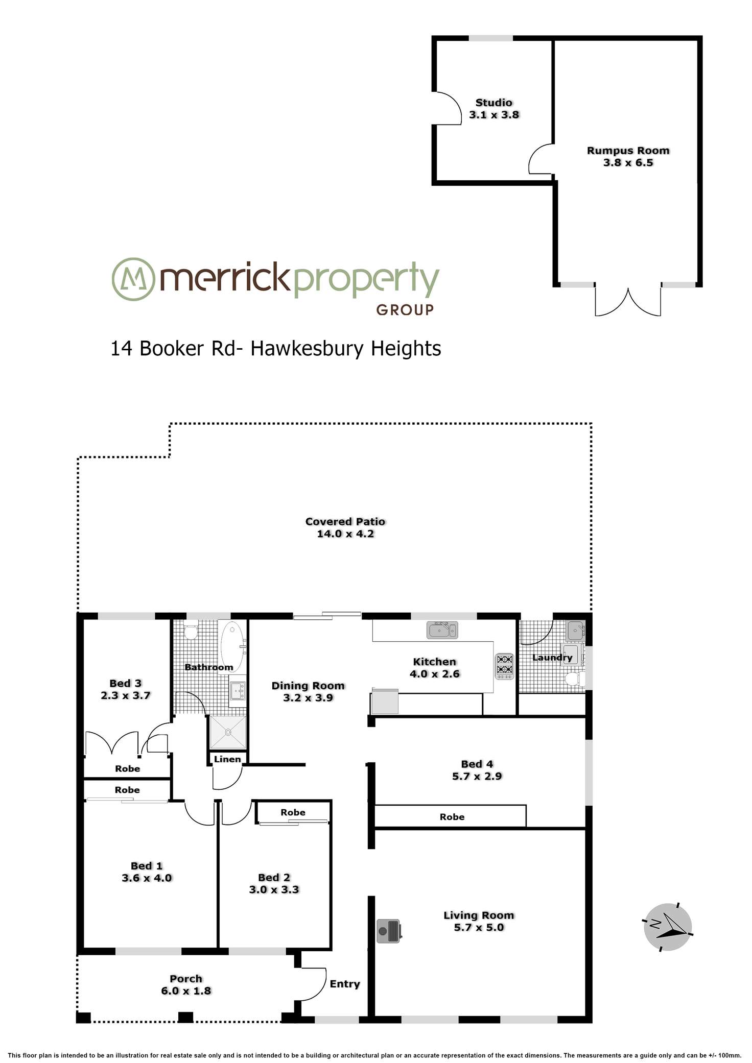 Floorplan of Homely house listing, 14 Booker Road, Hawkesbury Heights NSW 2777