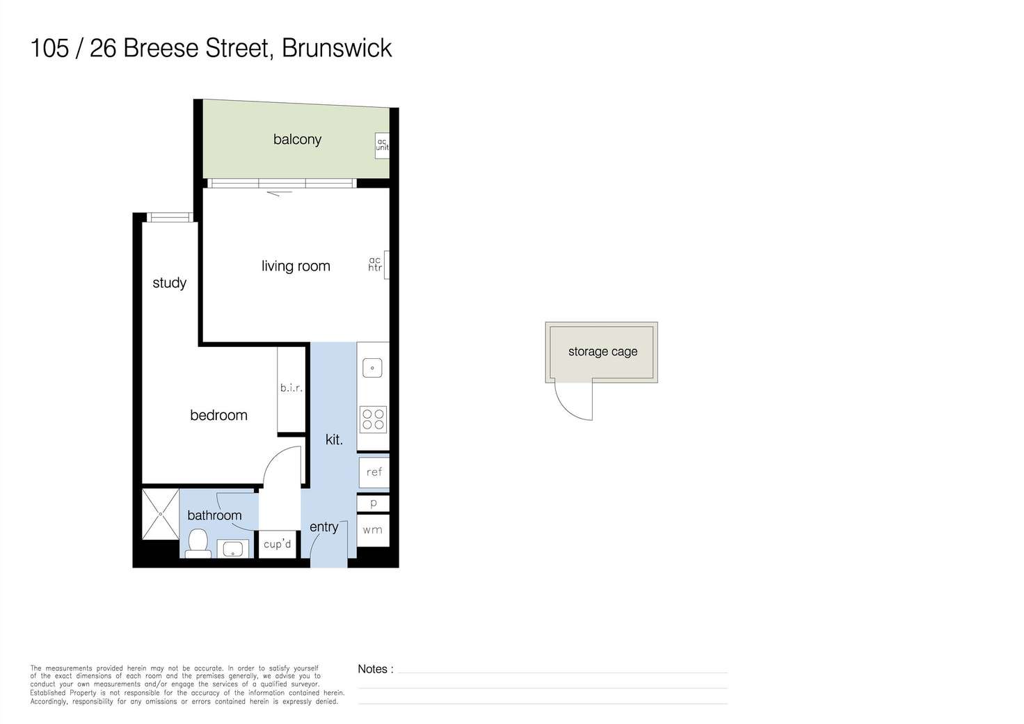 Floorplan of Homely apartment listing, 105/26 Breese Street, Brunswick VIC 3056