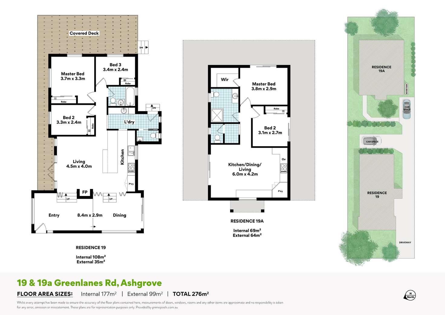 Floorplan of Homely house listing, 19 & 19A Greenlanes Road, Ashgrove QLD 4060