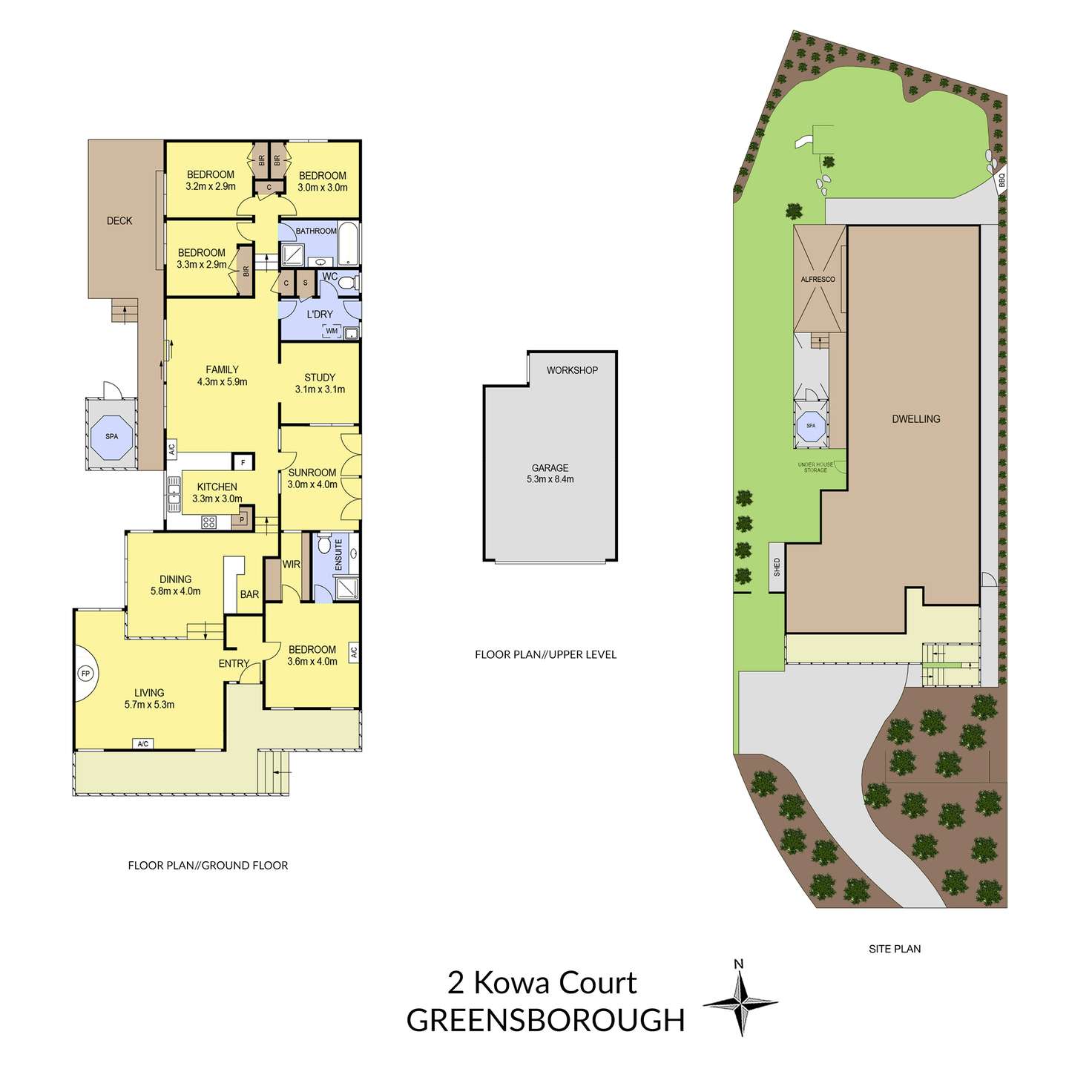 Floorplan of Homely house listing, 2 Kowa Court, Greensborough VIC 3088
