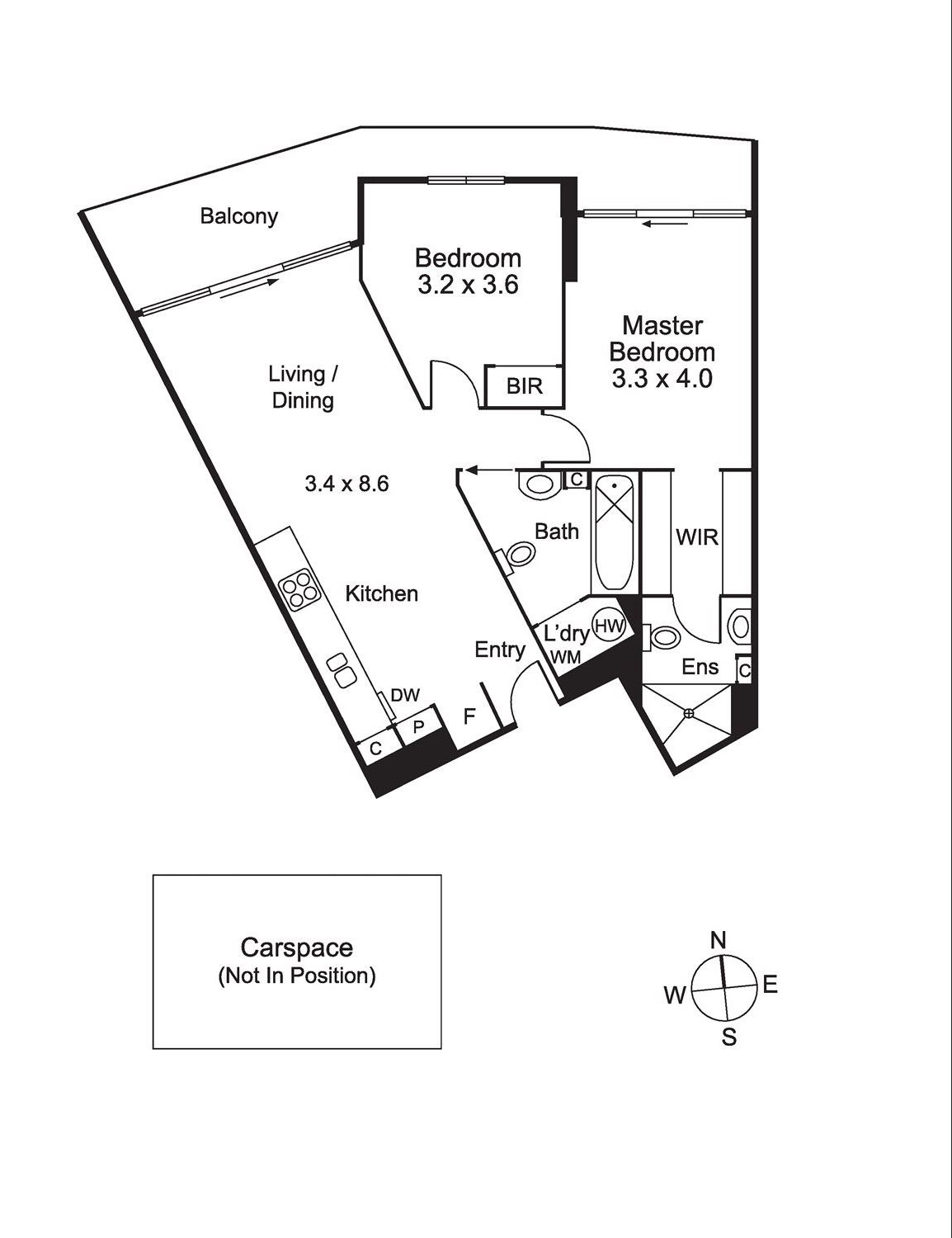 Floorplan of Homely apartment listing, 303/539 St Kilda Road, Melbourne VIC 3004