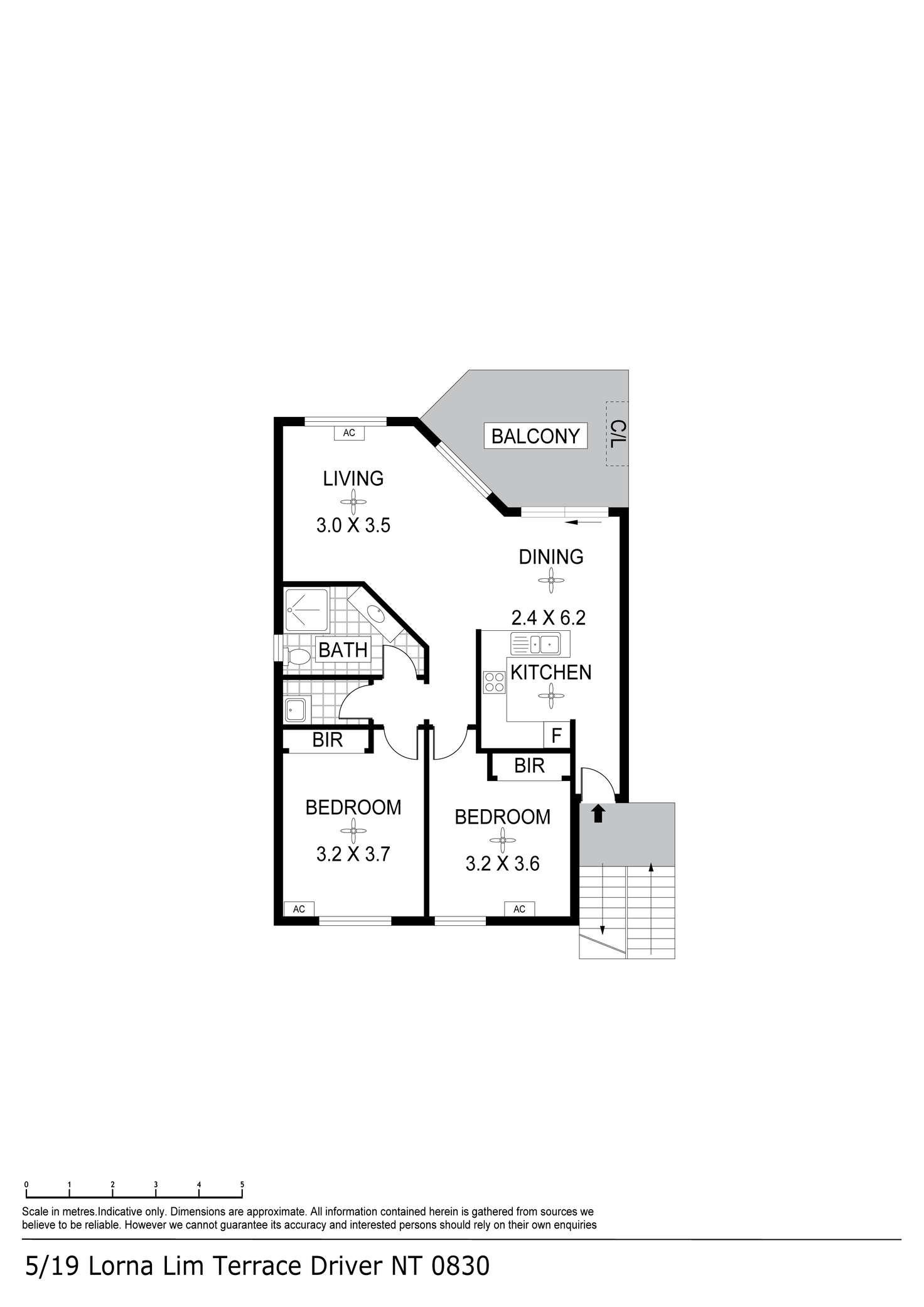 Floorplan of Homely unit listing, 5/19 Lorna Lim Terrace, Driver NT 830