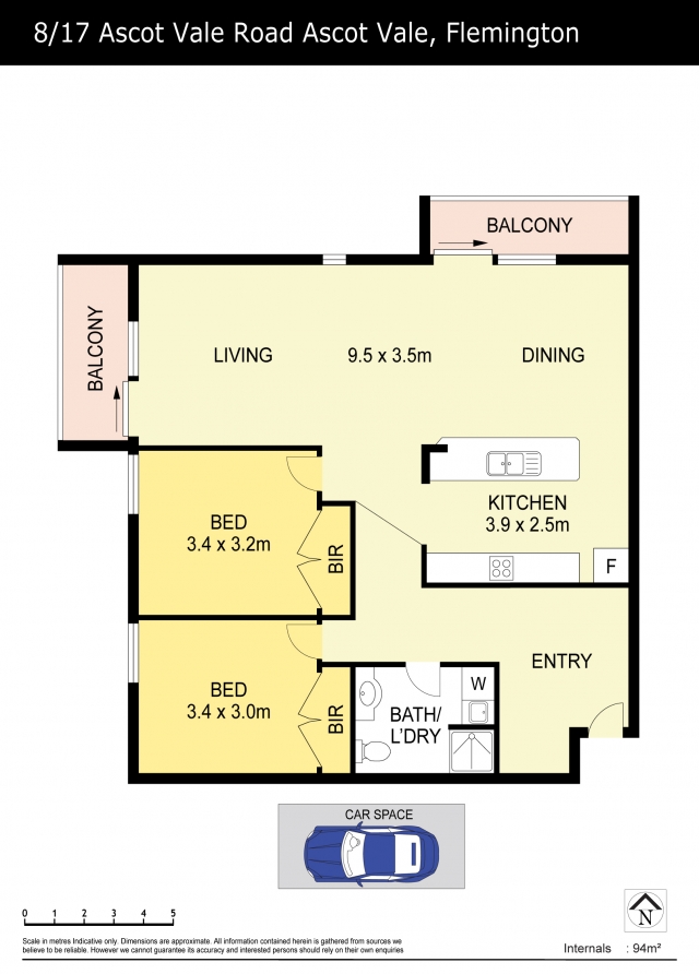 Floorplan of Homely apartment listing, 8/17-19 Ascot Vale Road, Flemington VIC 3031