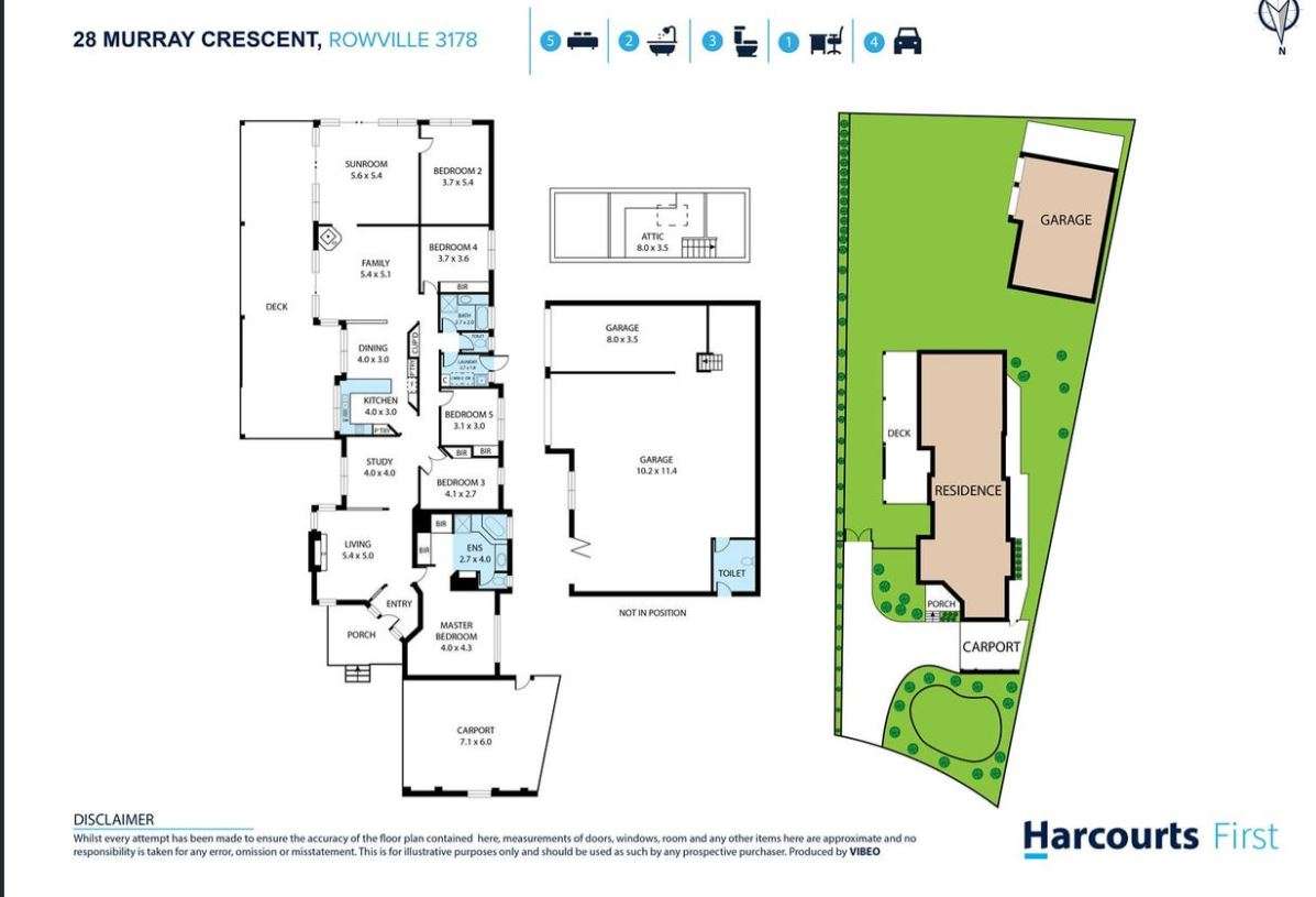 Floorplan of Homely house listing, 28 Murray Crescent, Rowville VIC 3178