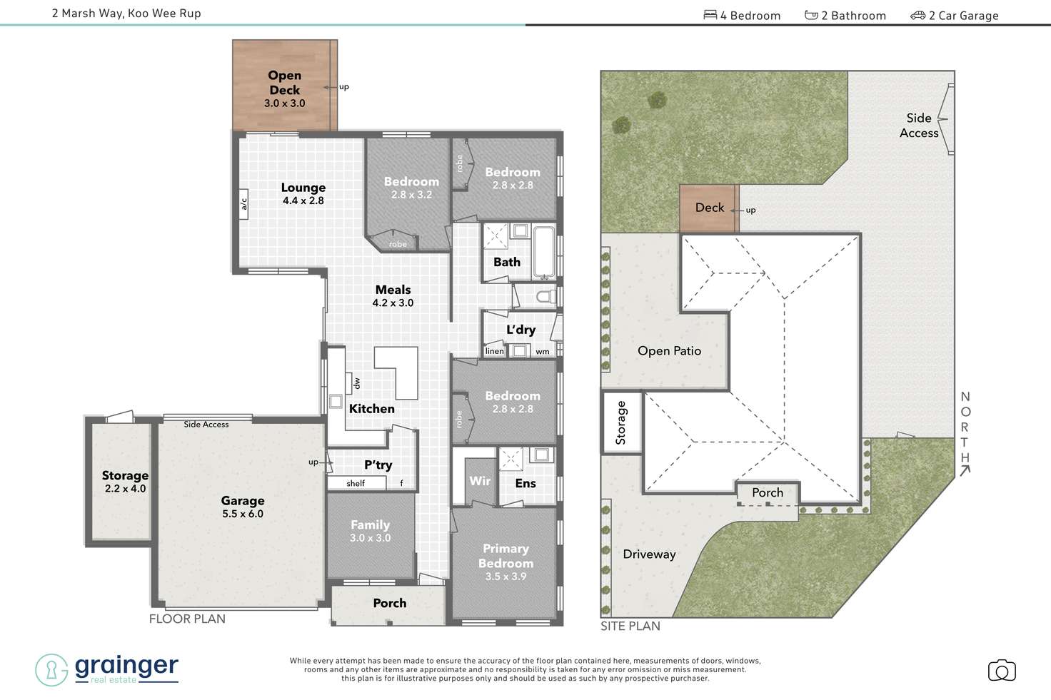 Floorplan of Homely house listing, 2 Marsh Way, Koo Wee Rup VIC 3981