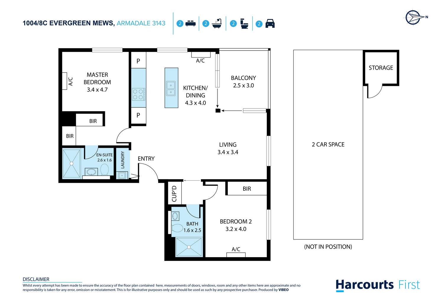 Floorplan of Homely apartment listing, 1004/8C Evergreen Mews, Armadale VIC 3143