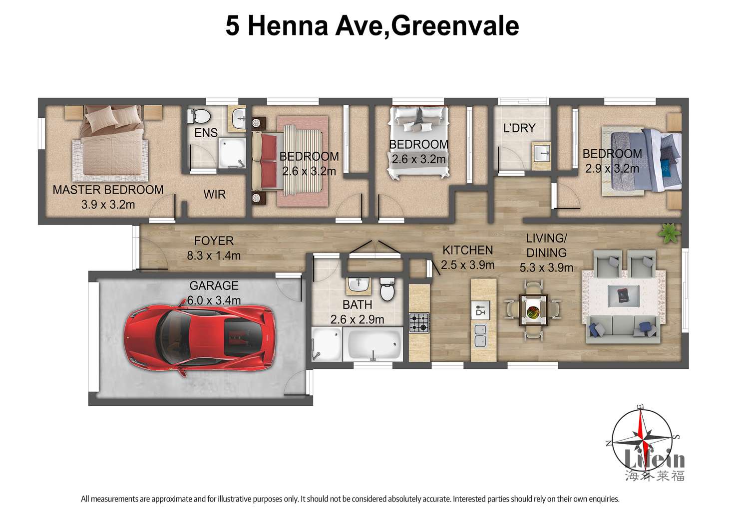 Floorplan of Homely house listing, 5 Henna Avenue, Greenvale VIC 3059