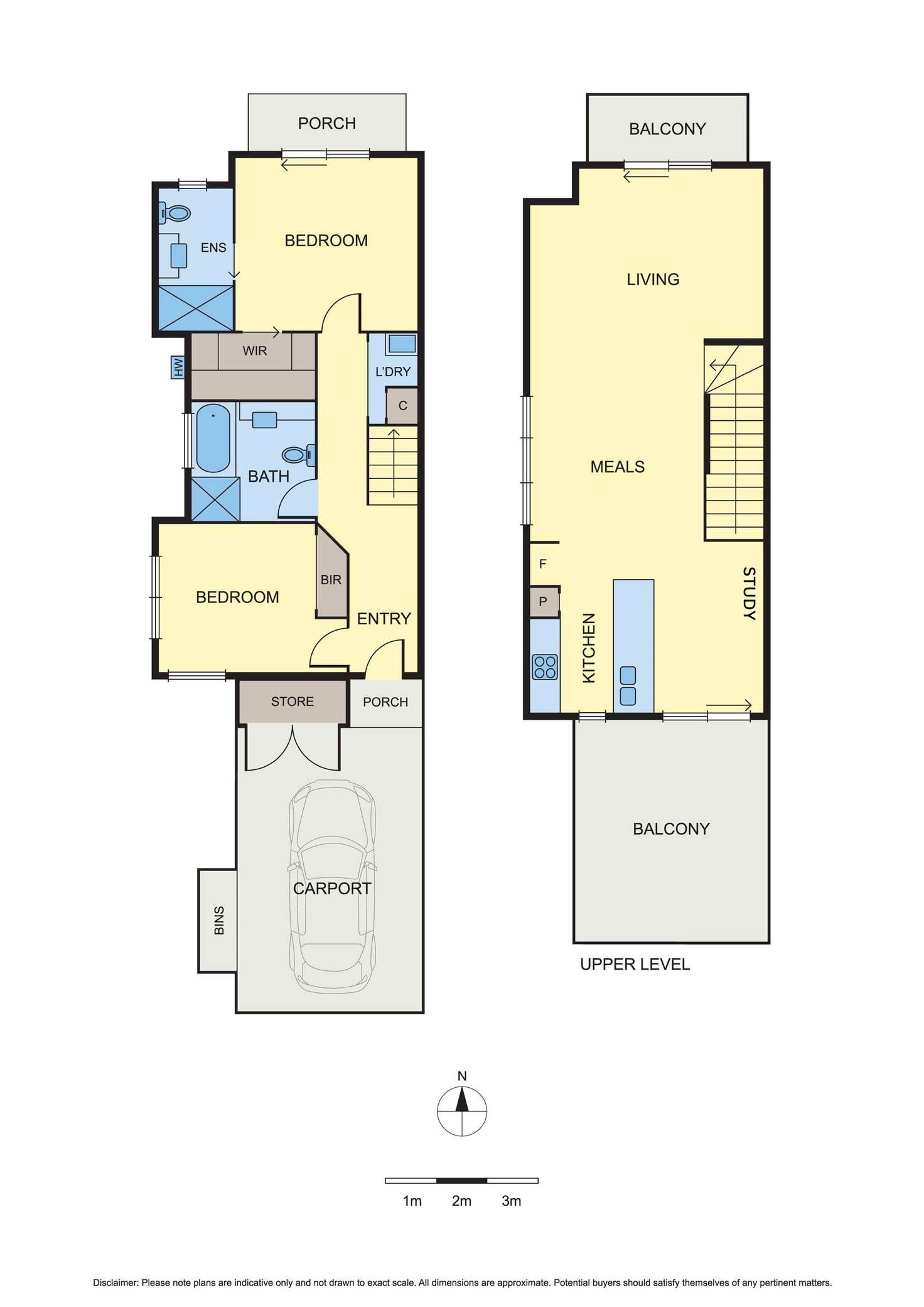 Floorplan of Homely townhouse listing, 1/91 Bridge Street, Eltham VIC 3095