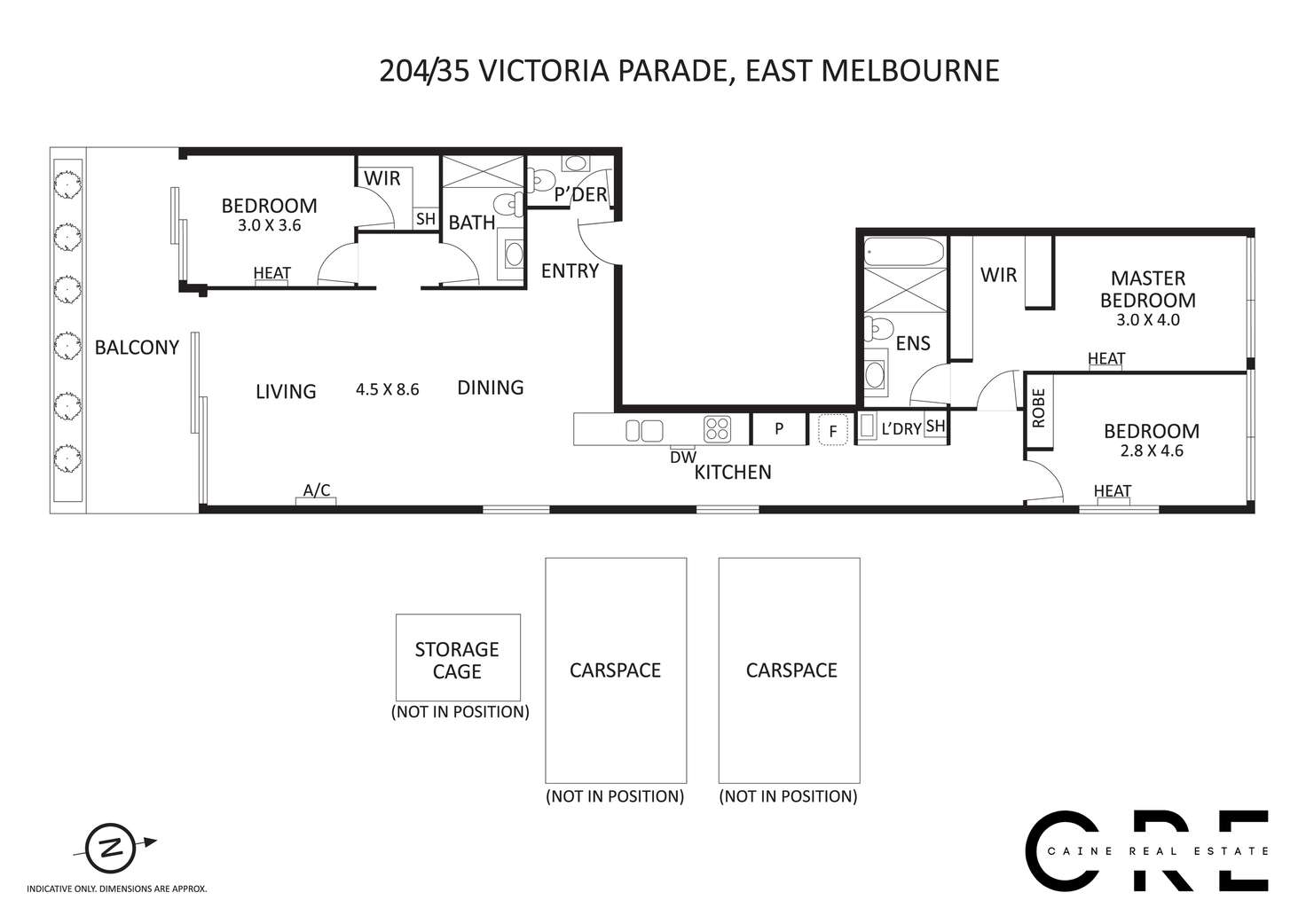 Floorplan of Homely apartment listing, 204/35 Victoria Parade, Collingwood VIC 3066