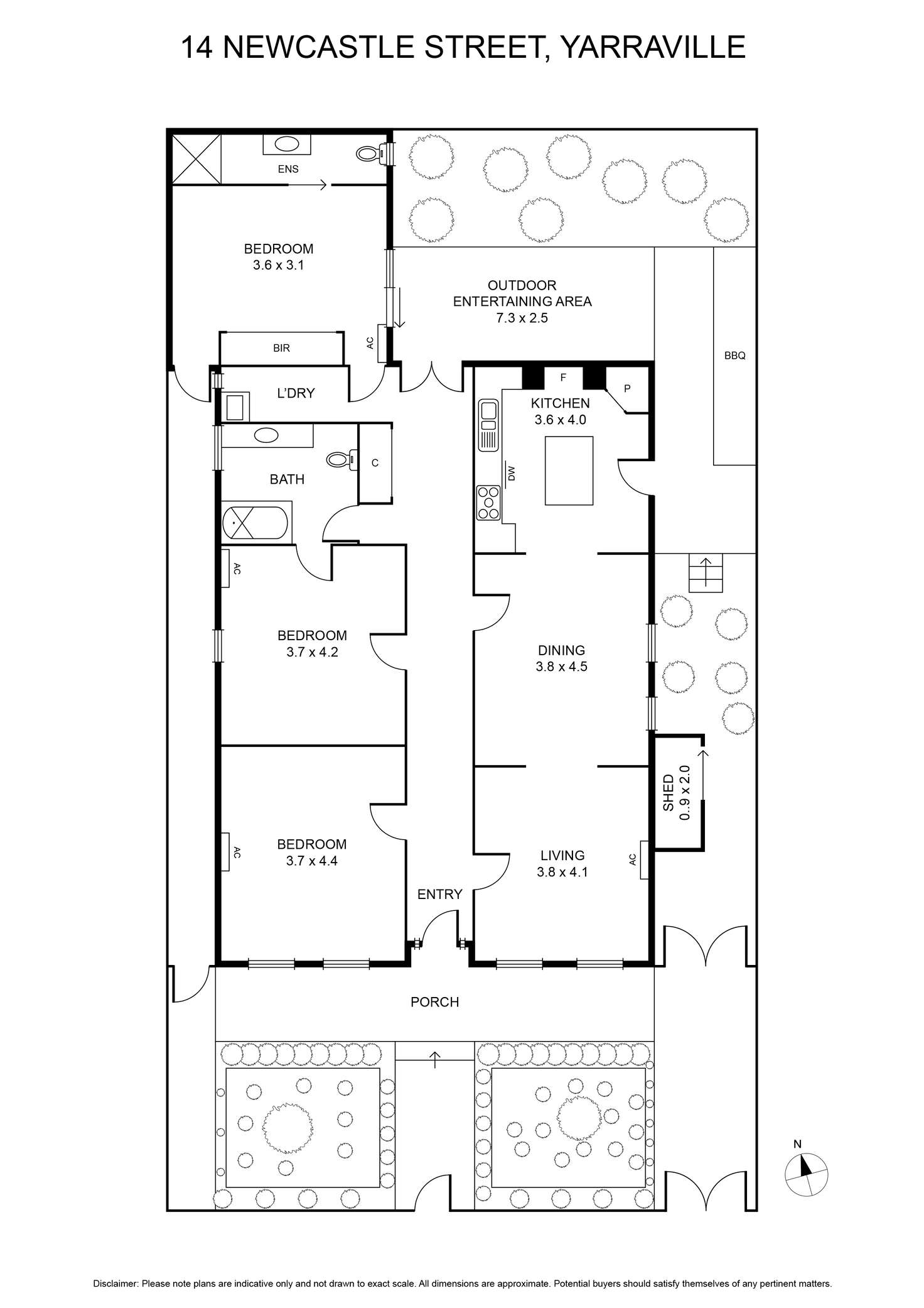 Floorplan of Homely house listing, 14 Newcastle Street, Yarraville VIC 3013