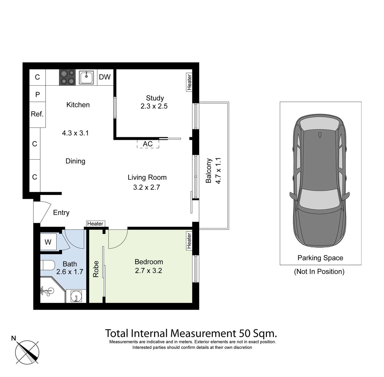 Floorplan of Homely apartment listing, 301/108 Altona Street, Kensington VIC 3031