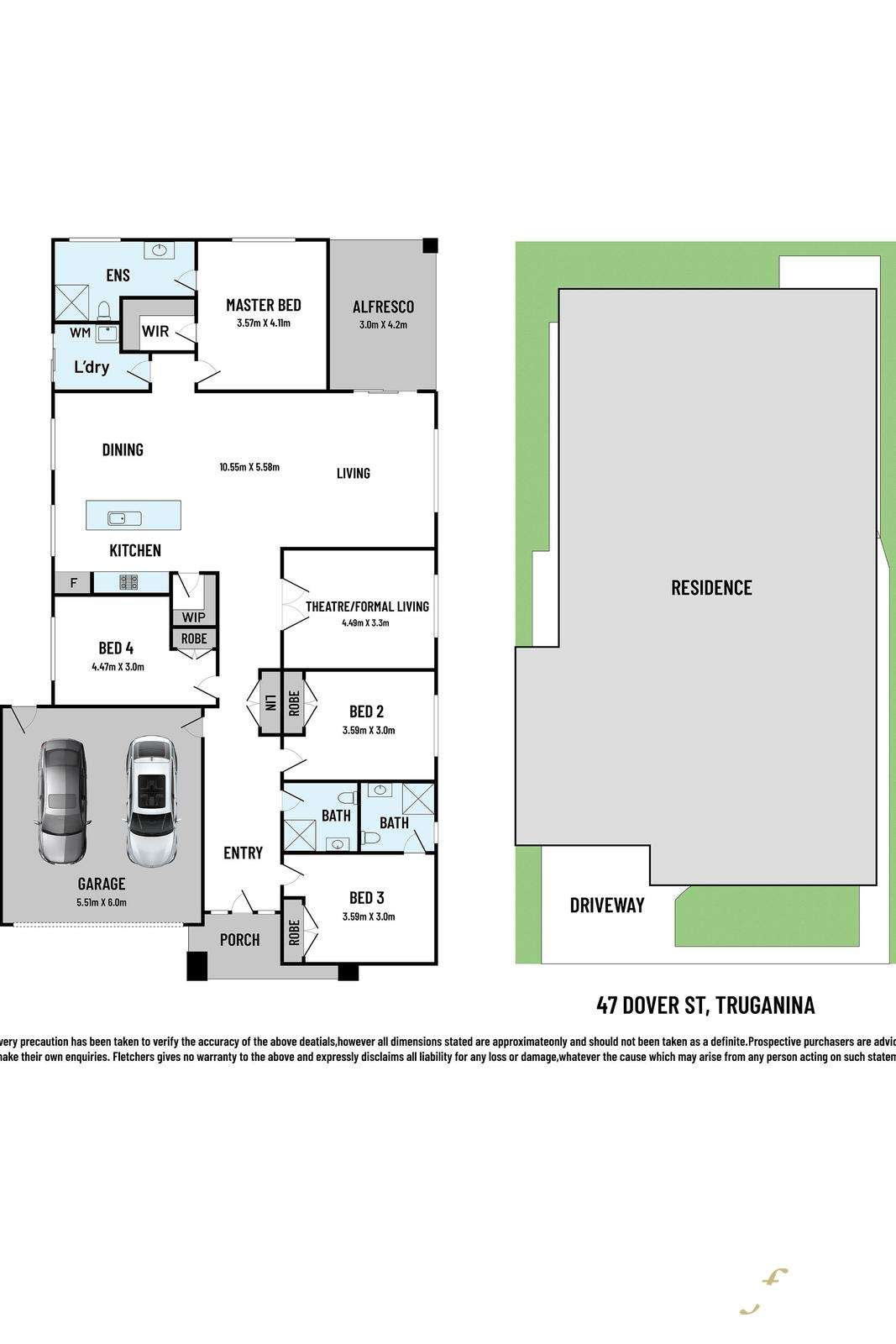 Floorplan of Homely house listing, 47 Dover Street, Truganina VIC 3029