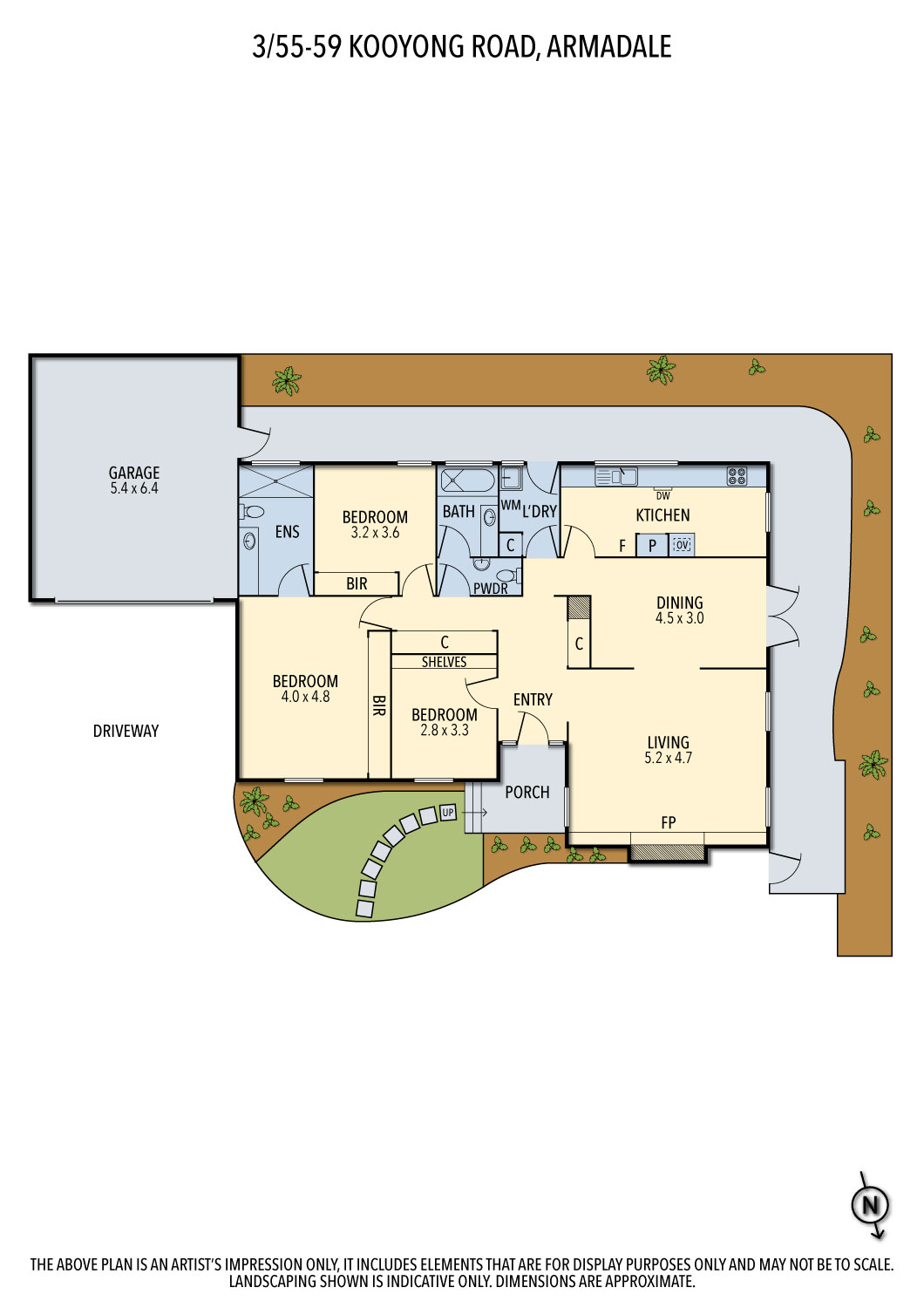 Floorplan of Homely unit listing, 3/55-59 Kooyong Road, Armadale VIC 3143