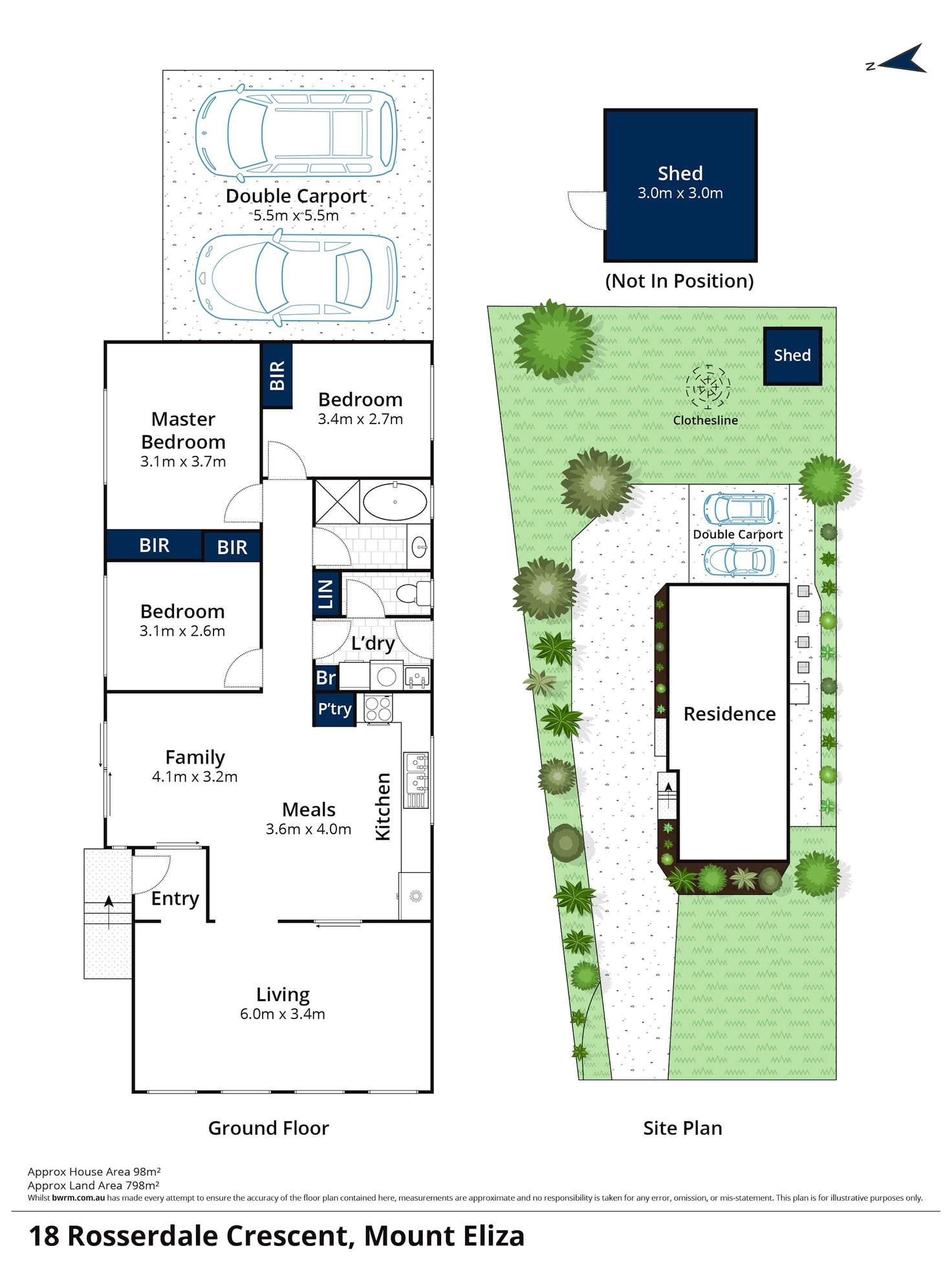Floorplan of Homely house listing, 18 Rosserdale Crescent, Mount Eliza VIC 3930
