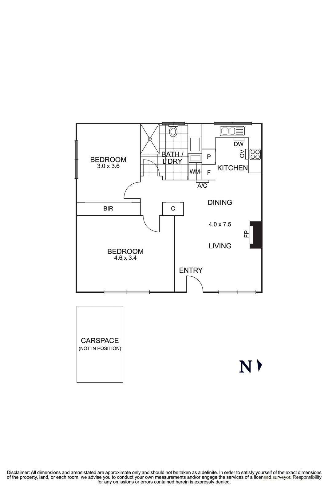 Floorplan of Homely unit listing, 4/154-156 Watsonia Road, Watsonia VIC 3087