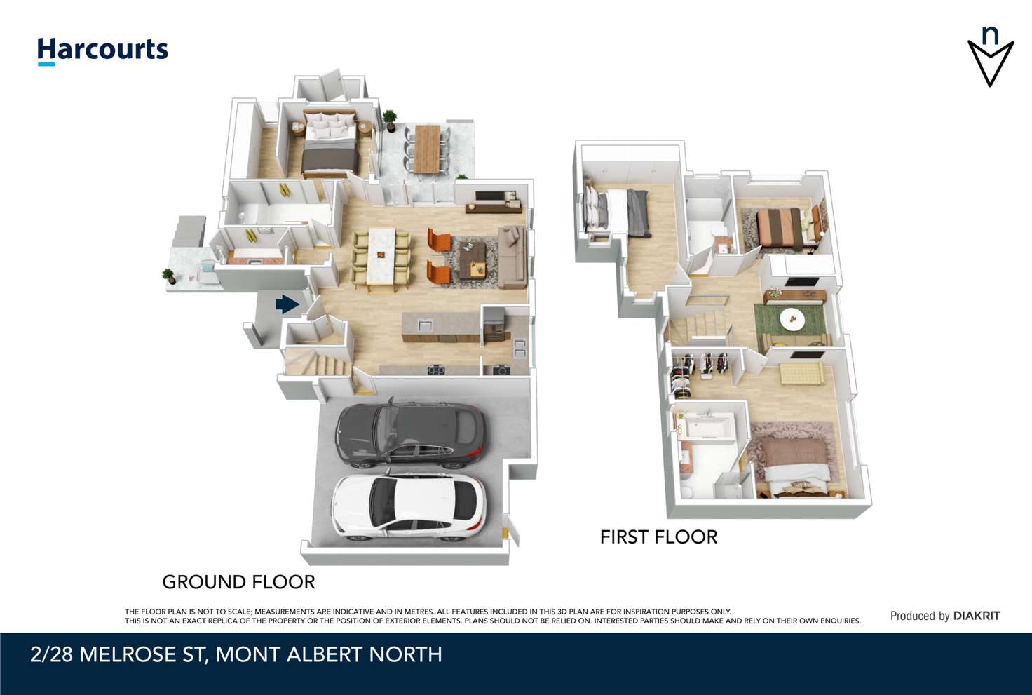 Floorplan of Homely townhouse listing, 2/28 Melrose Street, Mont Albert North VIC 3129