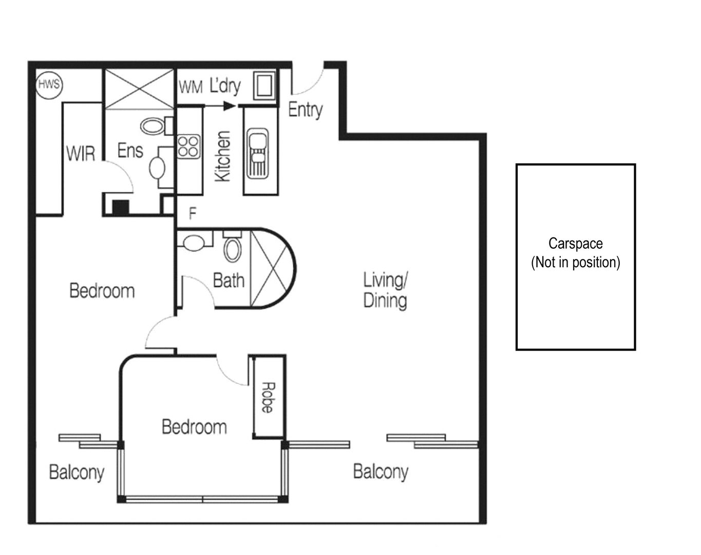 Floorplan of Homely apartment listing, 1005/118 Russell Street, Melbourne VIC 3000