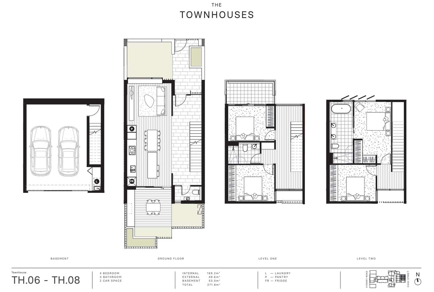 Floorplan of Homely townhouse listing, TH08/200 Sydney Road, Coburg VIC 3058