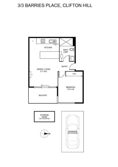 3/3 Barries Place, Clifton Hill VIC 3068 Apartment For Rent Homely