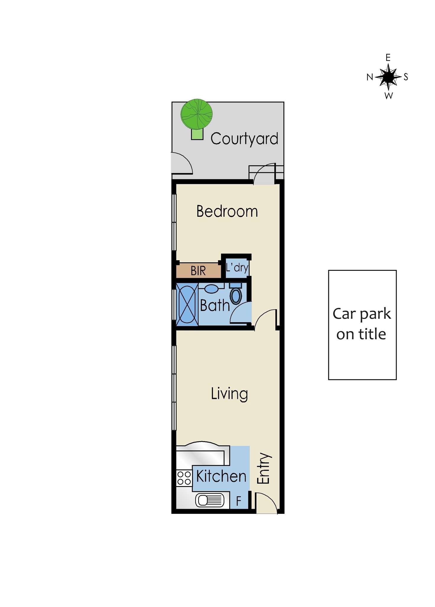 Floorplan of Homely apartment listing, 1/99 Osborne Street, South Yarra VIC 3141