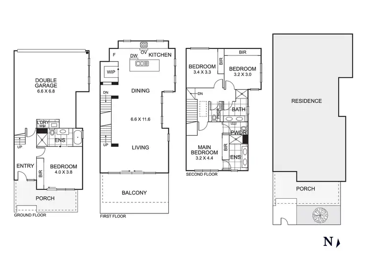 Floorplan of Homely townhouse listing, 15 McCaffery Place, Mordialloc VIC 3195