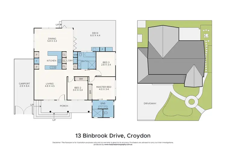 Floorplan of Homely house listing, 13 Binbrook Drive, Croydon VIC 3136
