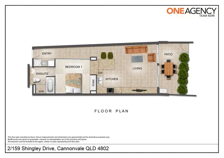 Floorplan of Homely unit listing, 2/159 Shingley Drive, Cannonvale QLD 4802