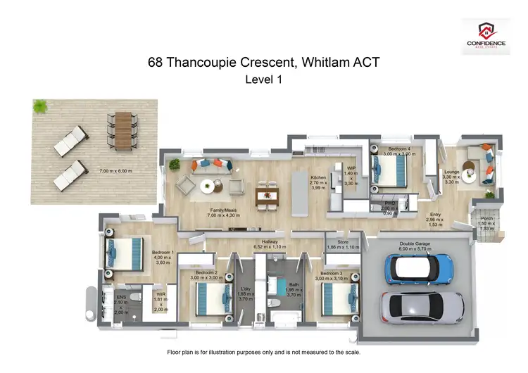 Floorplan of Homely house listing, 68 Thancoupie Crescent, Whitlam ACT 2611