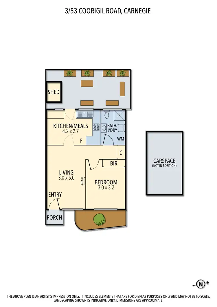 Floorplan of Homely apartment listing, 3/53 Coorigil Road, Carnegie VIC 3163