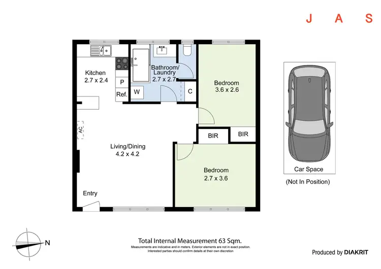 Floorplan of Homely apartment listing, 6/12 Carmichael Street, West Footscray VIC 3012