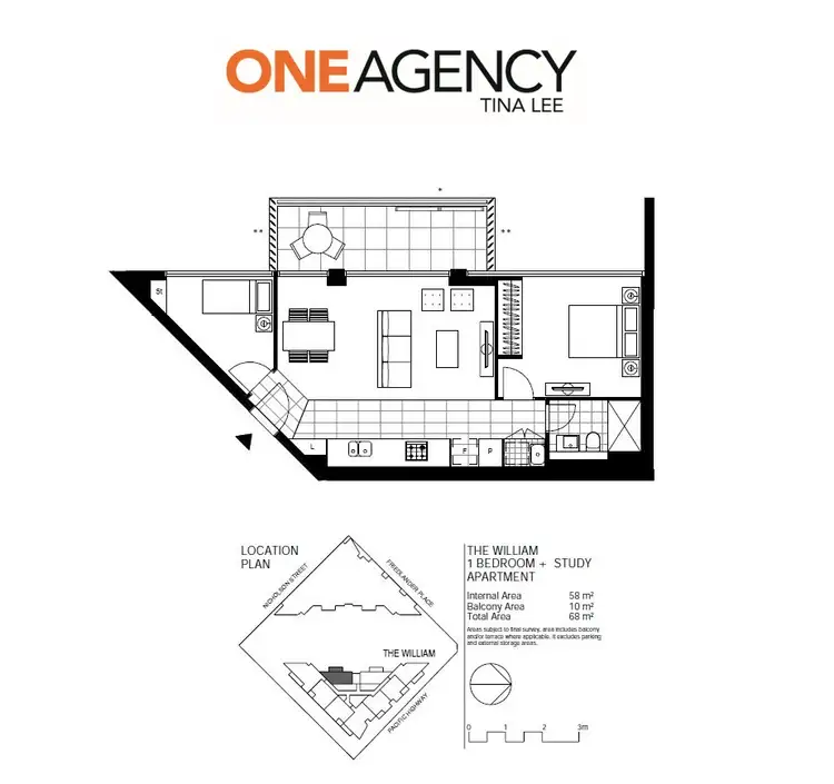 Floorplan of Homely apartment listing, 1801/472 Pacific Highway, St Leonards NSW 2065