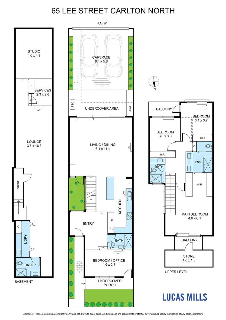 Floorplan of Homely house listing, 65 Lee Street, Carlton North VIC 3054