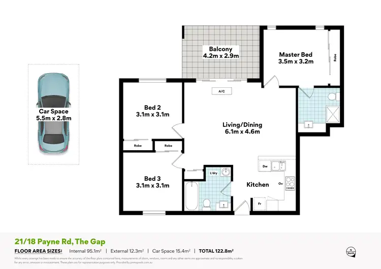 Floorplan of Homely unit listing, 21/18-24 Payne Road, The Gap QLD 4061