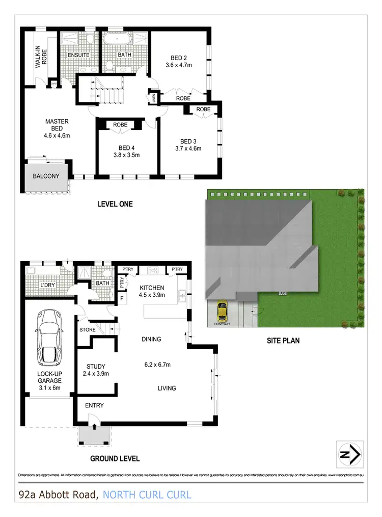 Floorplan of Homely house listing, 92a Abbott Road, North Curl Curl NSW 2099